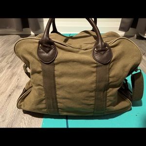 Olive green J Crew duffel bag
